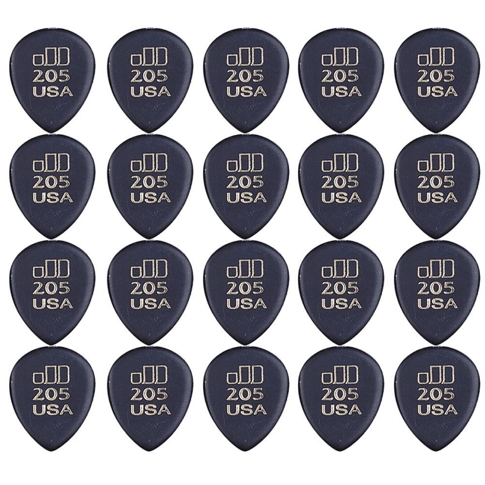 24 x Jim Dunlop JD Jazztones 205 Point Tip Guitar Picks 477R205 Jazz