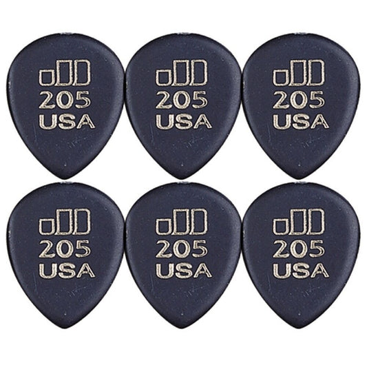 6 x Jim Dunlop JD Jazztones 205 Point Tip Guitar Picks 477R205 Jazz