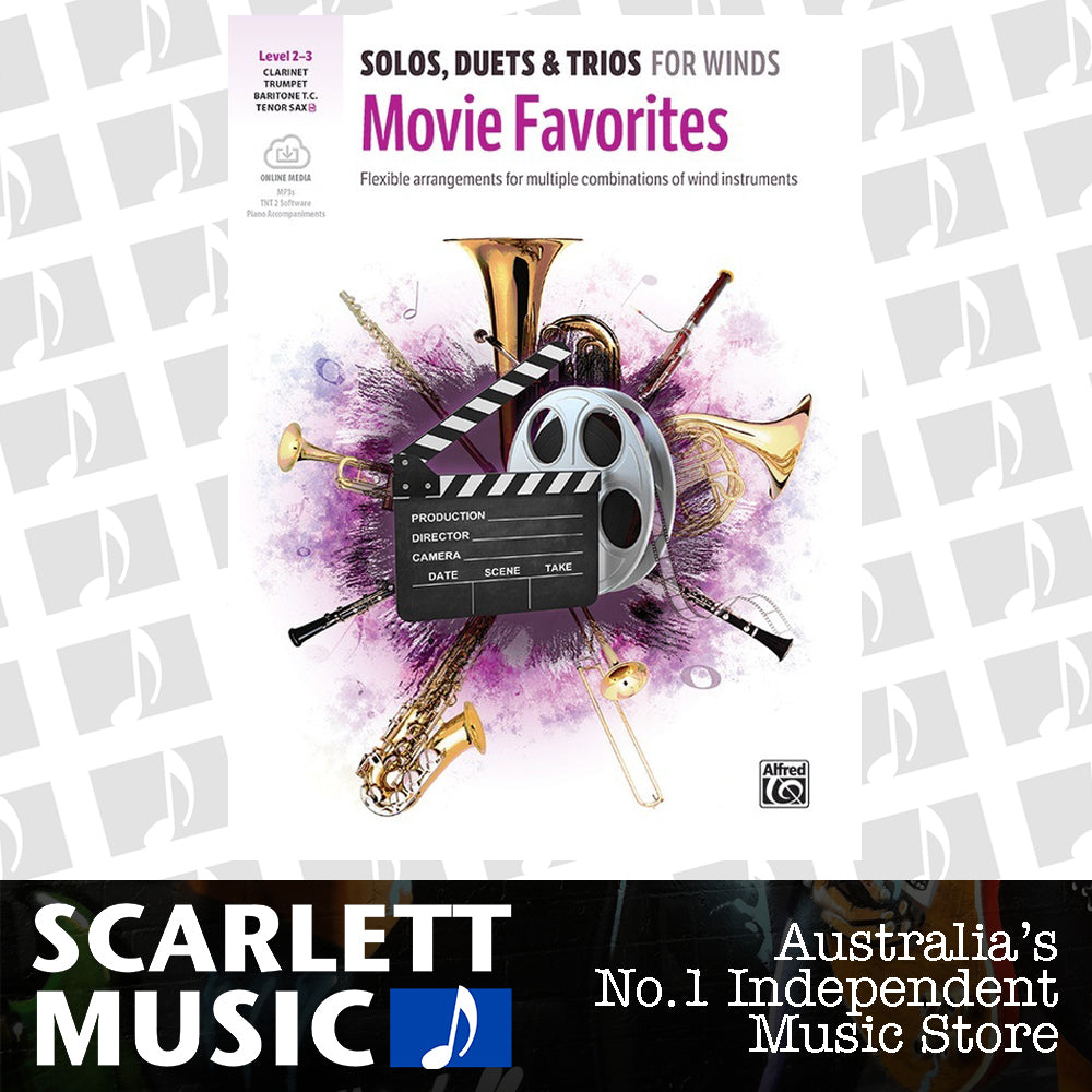 Solos, Duets & Trios for Winds: Movie Favorites Clarinet/Trumpet/BC - Various Alfred 47828 — view 2