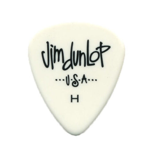 72 x Jim Dunlop Poly Heavy Gauge Guitar Picks 479RHV, Pack, White