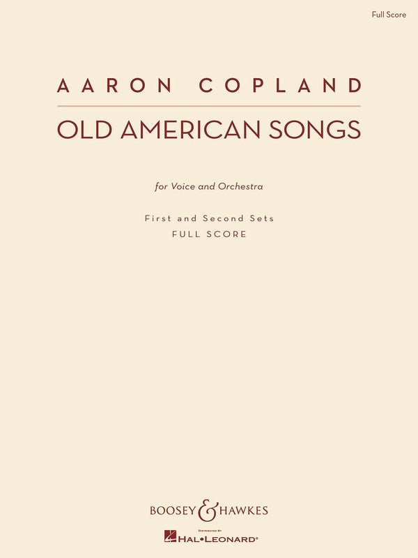 Old American Songs 1st And 2nd Sets Score