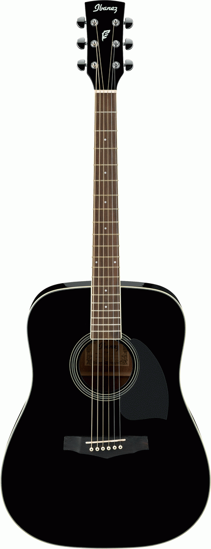 Ibanez PF15 BK Acoustic Guitar (Black High Gloss)