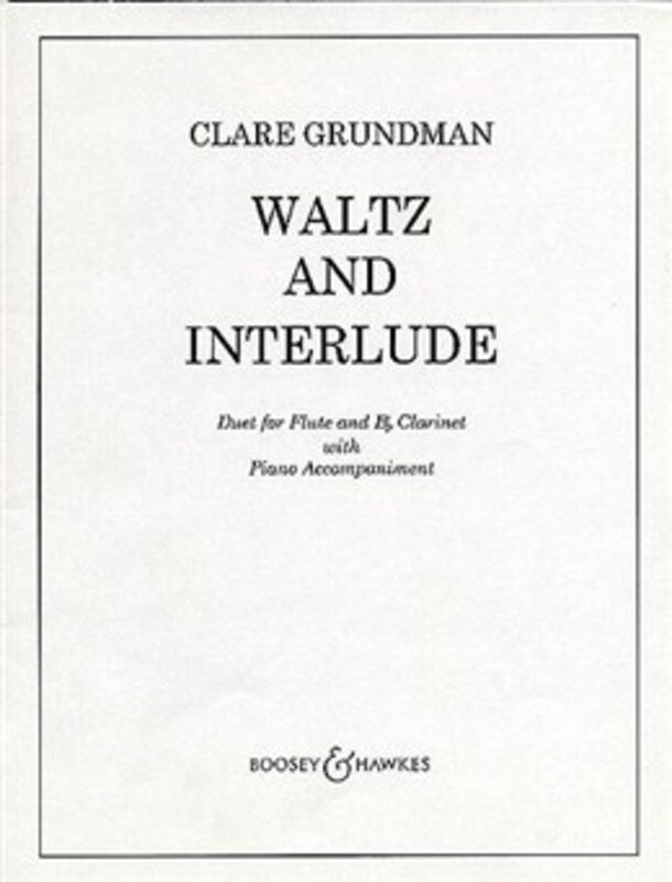 Waltz and Interlude Duet For Flute and Clar W/ Piano (Softcover Book)