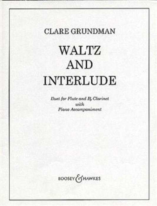 Waltz and Interlude Duet For Flute and Clar W/ Piano (Softcover Book)