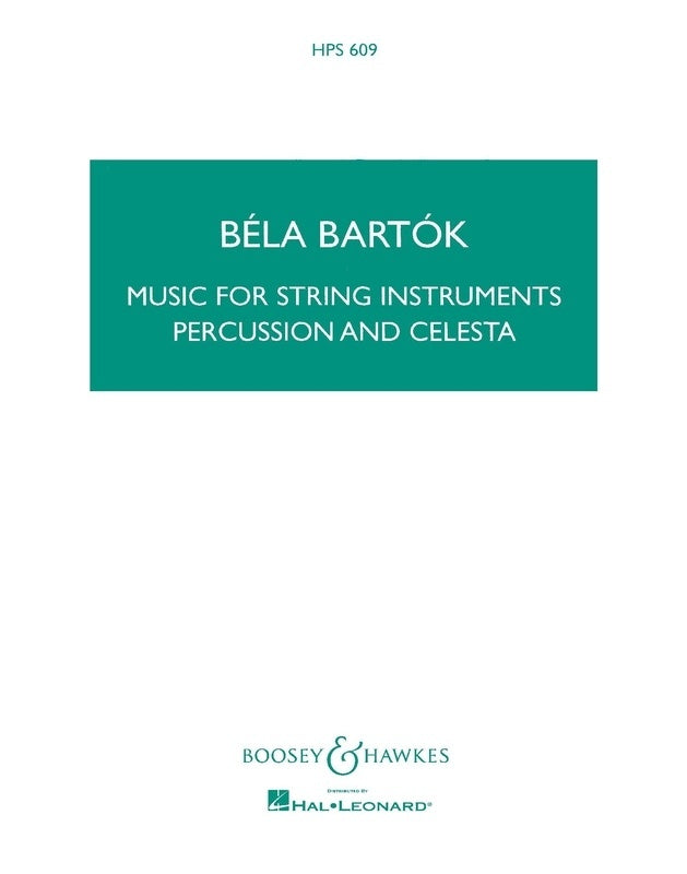 Music For Strings Percussion Celesta Study Score (Music Score)