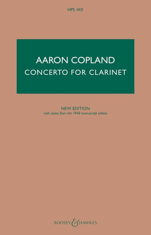 Clarinet Concerto Study Score Hps 831 (Music Score)