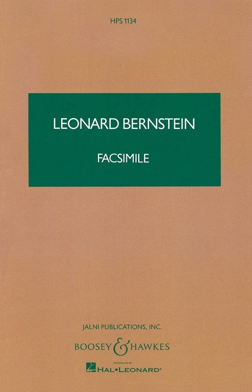Bernstein - Facsimile Study Score
