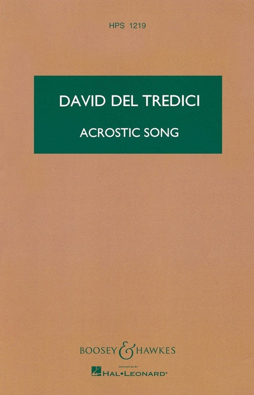 Acrostic Song Stsc