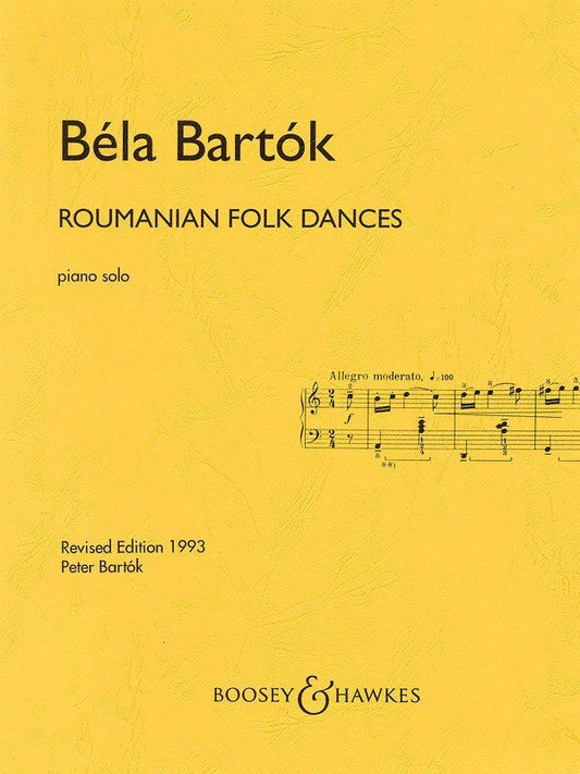 Bartok: Roumanian Folk Dances for Piano - Revised Edition 1993, Publisher Boosey & Hawkes, 12 Pages, Piano Solo