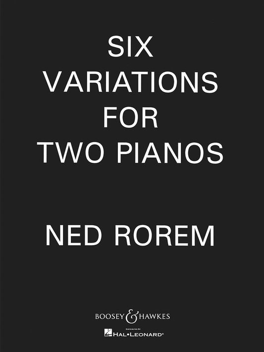 Six Variations For 2 Piano (Softcover Book)