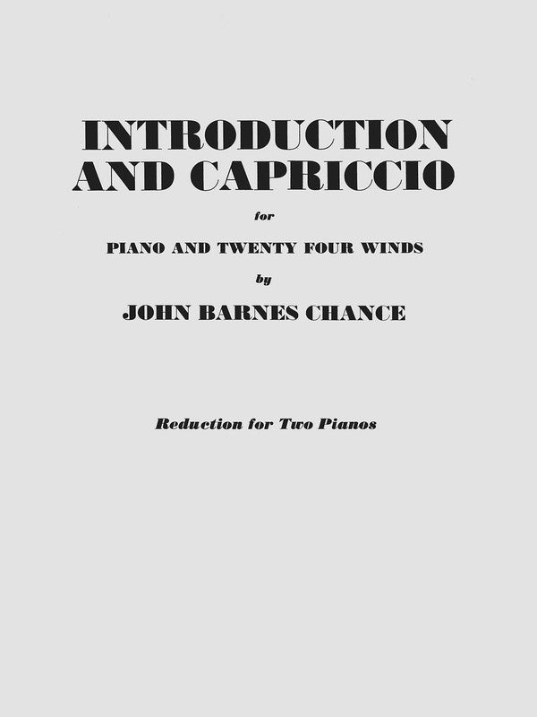 Intrdctn Capriccio Piano (Softcover Book)