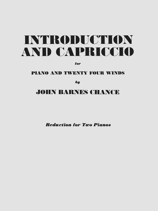 Intrdctn Capriccio Piano (Softcover Book)