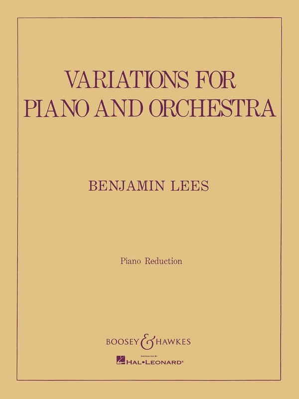 Variations For Piano Orc (Softcover Book)