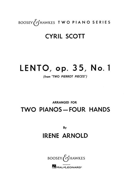 Lento Op35 No1 2Piano4Hnd (Softcover Book)