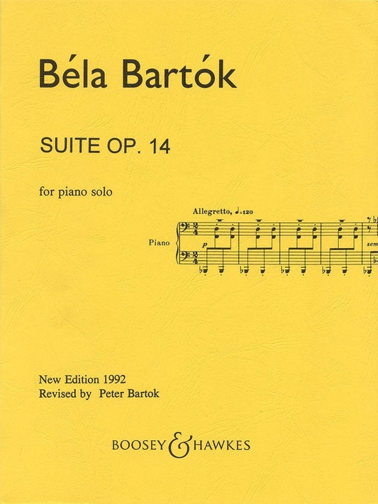 Bartok - Suite Op 14 Piano Solo (Softcover Book)