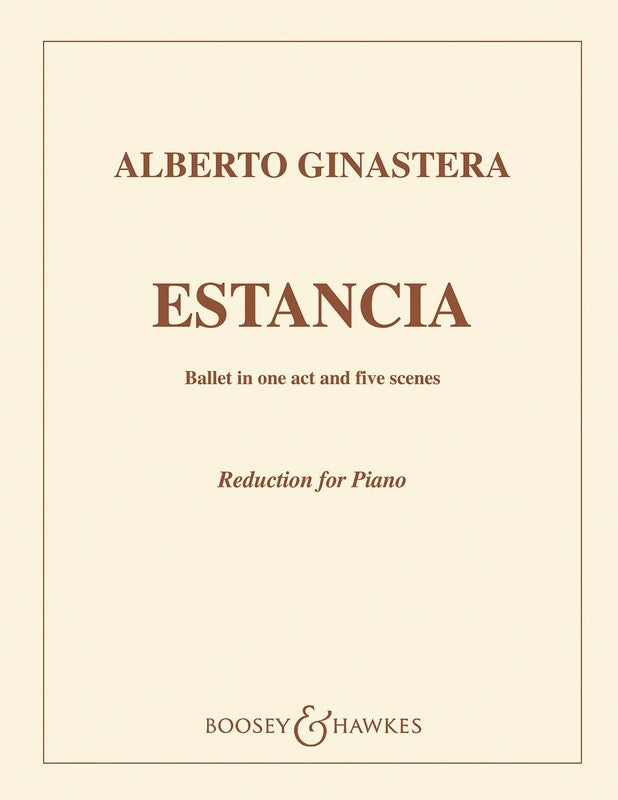 Estancia Op. 8 Piano (Softcover Book)