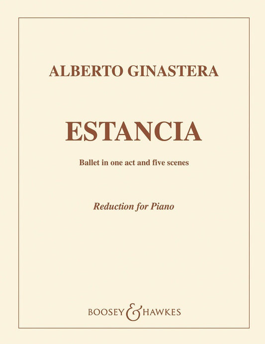 Estancia Op. 8 Piano (Softcover Book)