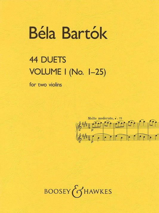 Bartok - 44 Violin Duets Vol 1, 24 Pages, Violin Duet, Publisher: Boosey & Hawkes