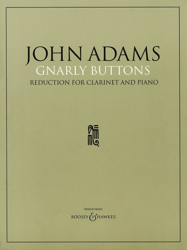 Adams - Gnarly Buttons Clarinet/Piano (Softcover Book)