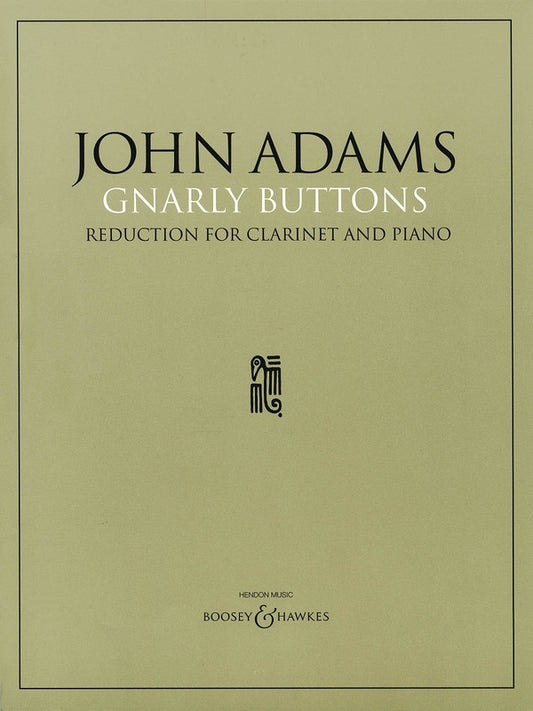 Adams - Gnarly Buttons Clarinet/Piano (Softcover Book)