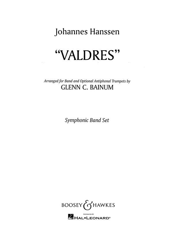 Valdres Condensed Score