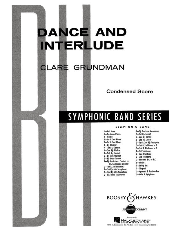 Dance/Interlude Cond