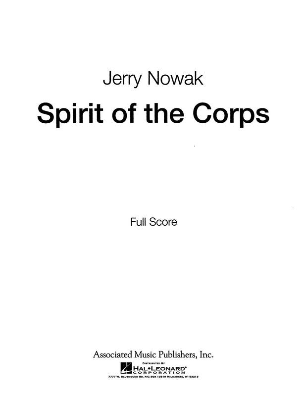 Spirit Of Corps F/Sc