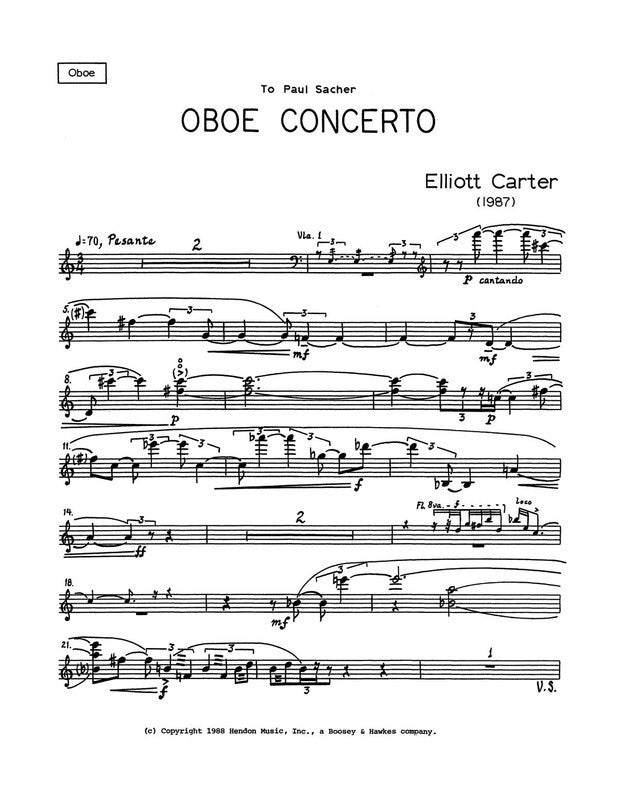 Oboe Concerto Solo Pt (Softcover Book)
