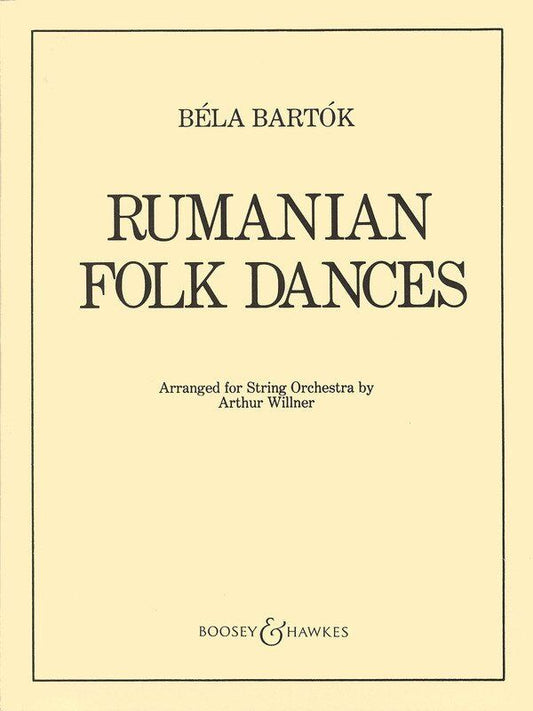 Romanian Folk Dances String Orchestra Set - Full Score & Parts (8-8-6-6-6) by Boosey & Hawkes