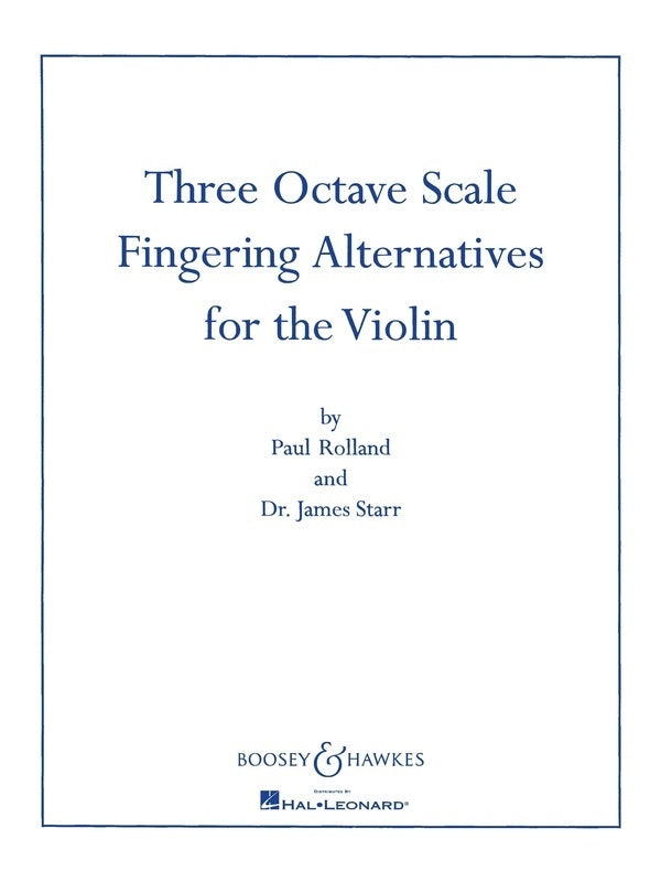 Three Octave Scale Fingering Alternatives — view 2