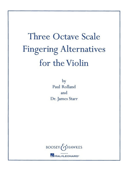 Three Octave Scale Fingering Alternatives — view 2