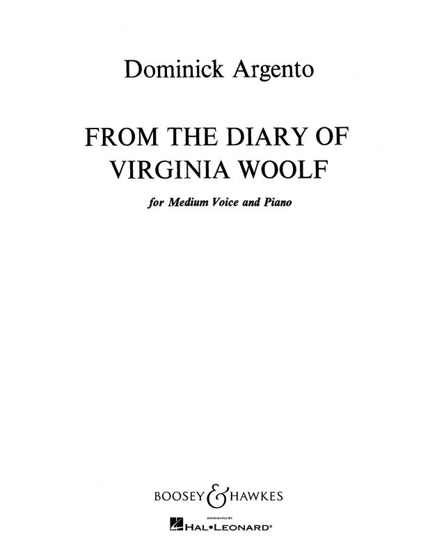 Diary Of Virginia Woolf Vo/Pn — view 2