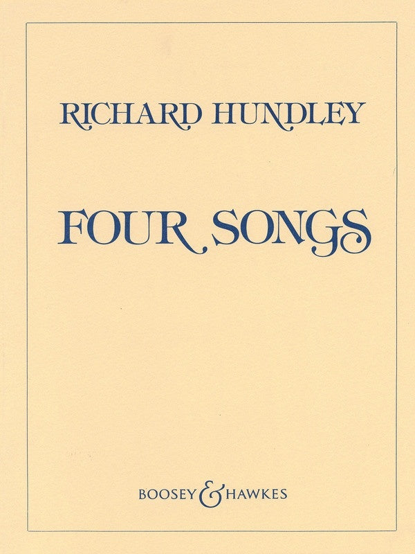 Four Songs Voc/Piano (Softcover Book)