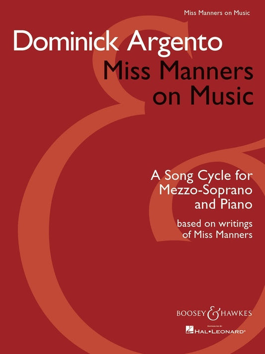 Miss Manners On Music Mez Sop and Piano (Softcover Book)