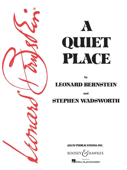 Bernstein - A Quiet Place Vocal Score
