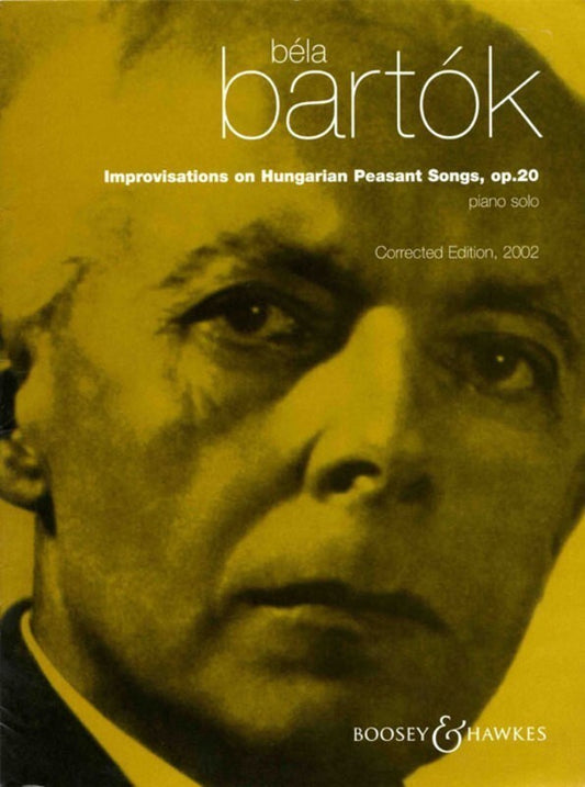 Improvisations On Hungarian Folk Tunes Op 20 Piano (Softcover Book)
