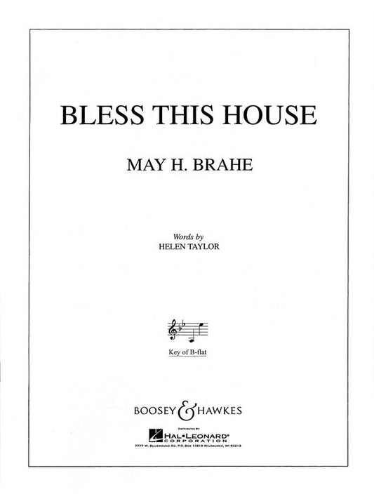 Bless This House Low Voice In B Flat And Piano