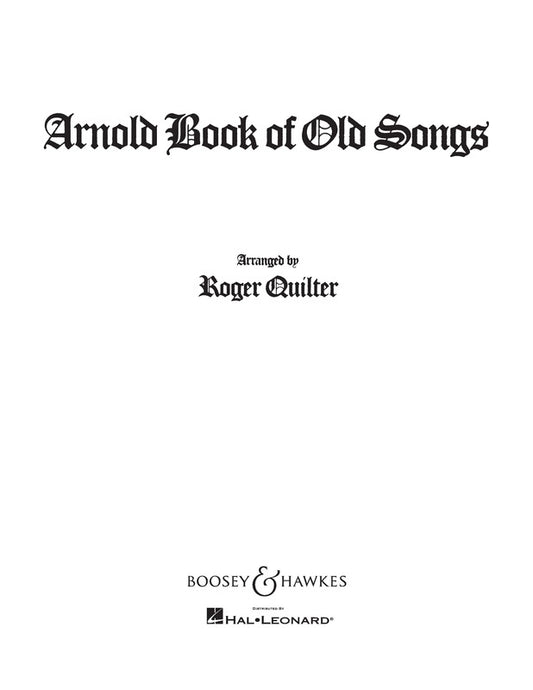 Arnold Book Of Old Songs Med