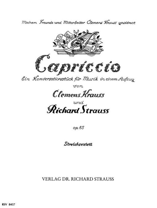 Strauss - Capriccio Op 85 String Sextet Parts (Set of Parts)