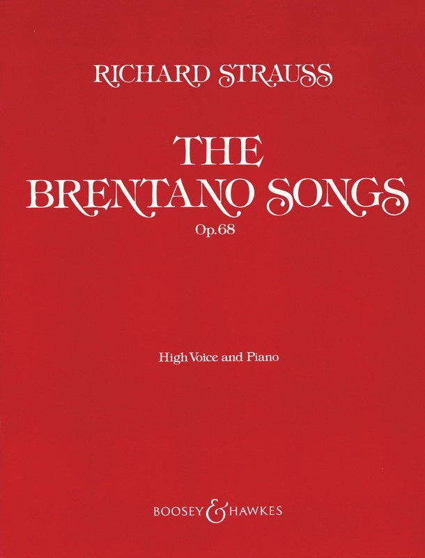 Brentano Songs Op 68 High Voice