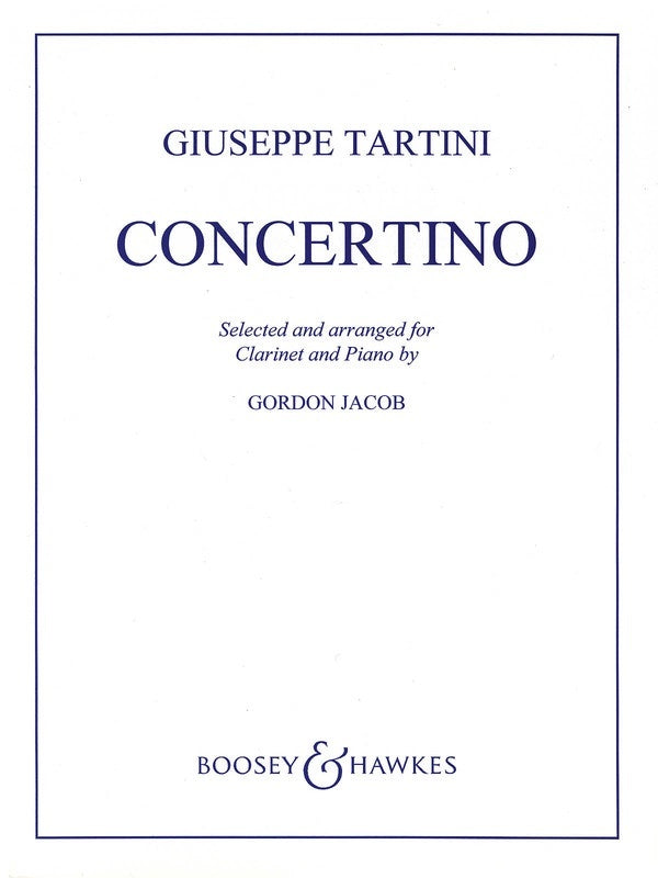Tartini - Concertino In F Clarinet/Piano (Softcover Book)