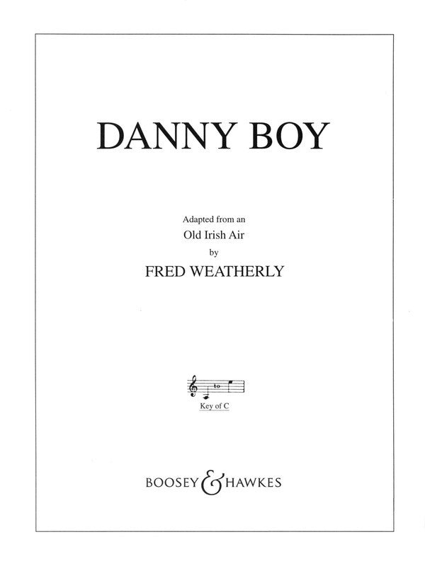 Danny Boy Low (C) Single Sheet
