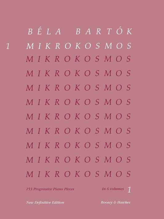 Mikrokosmos Vol 1 Pink NOS 1-36 Piano by Boosey & Hawkes