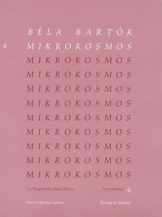 Mikrokosmos Vol 4 Piano 97-121 by Bela Bartok, Boosey & Hawkes, 56 Pages