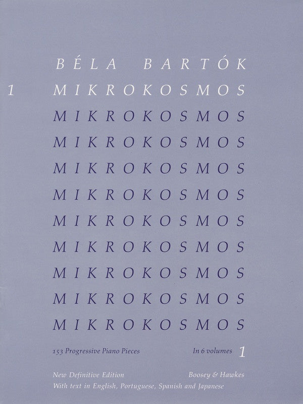Bartok - Mikrokosmos Vol 1 Blue