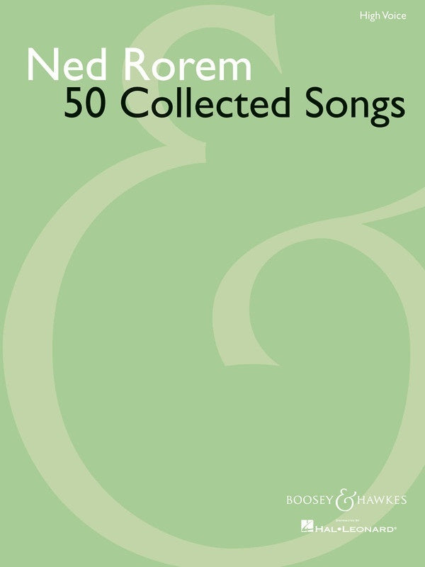 50 Collected Songs Of Ned Rorem PV High Voice