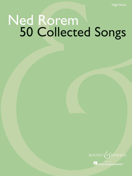 50 Collected Songs Of Ned Rorem PV High Voice