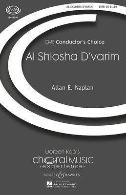 Al Shlosha Dvarim — SATB Choral (Boosey & Hawkes)