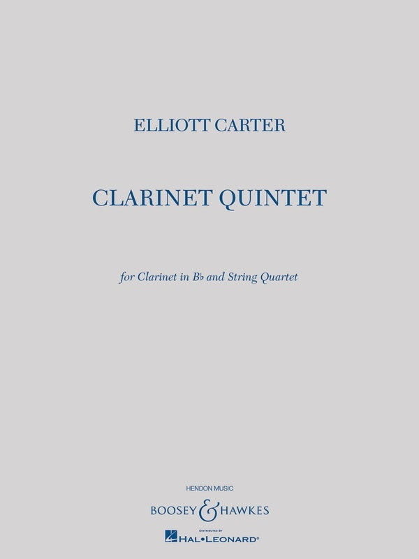 Clarinet Quintet B Flat clarinet Str Quartet Sco Pts (Music Score/Parts)