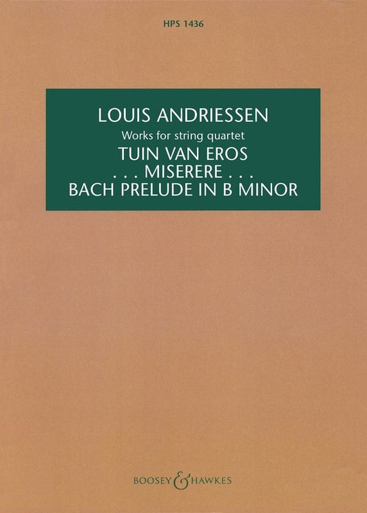 Works For String Quartet Study Score (Softcover Book)